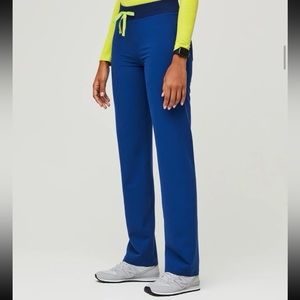 Figs Livingston Scrub Pants LIMITED EDITION Electric Blue Medium Petite NWT